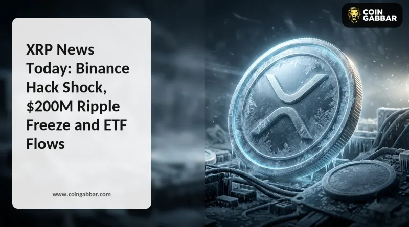 XRP News Today: Binance Hack, Ripple $200 Million Freeze