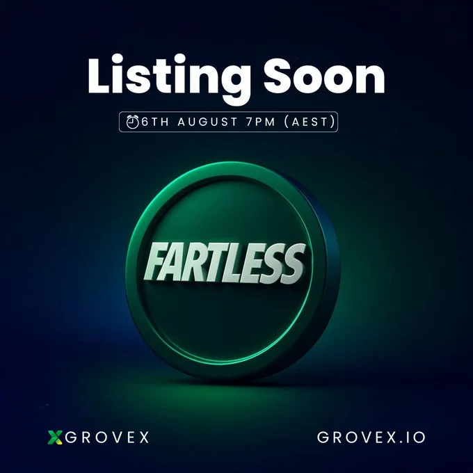 GroveX Exchange Listing - Fartless ($FARTLESS)
