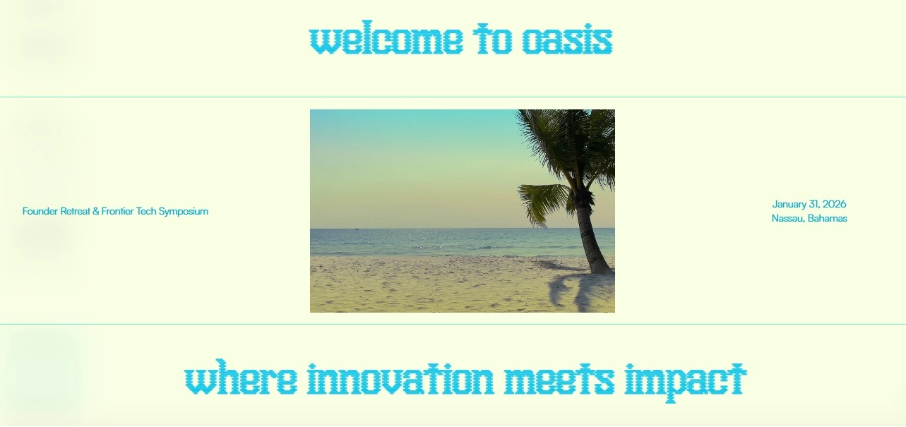 Oasis 2026 Crypto Event