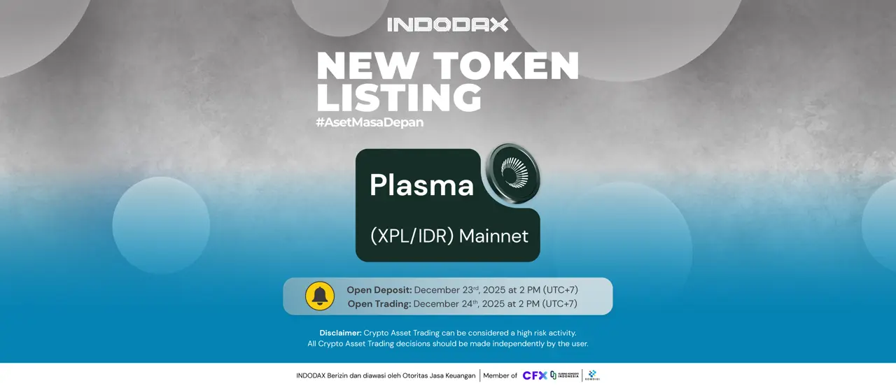 Plasma ($XPL) List on INDODAX Exchange