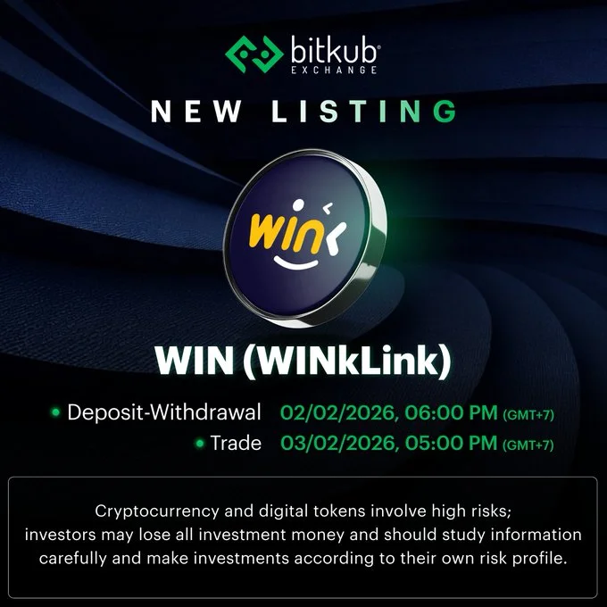 WINkLink ($WIN) List on Bitkub Exchange