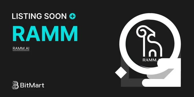 RAMM.AI ($RAMM) List on BitMart Exchnage logo