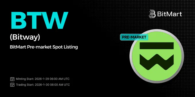 Bitway ($BTW) List on BitMart Exchange
