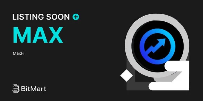 MaxFi ($MAX) List on BitMart Exchange logo