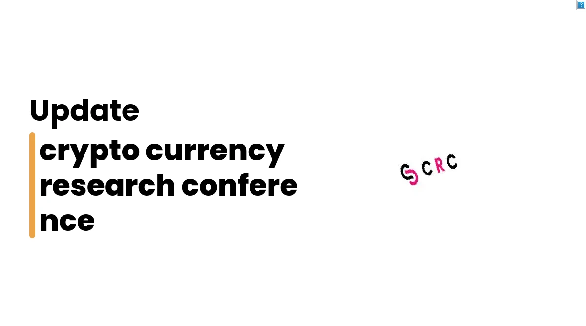 crypto currency research conference
