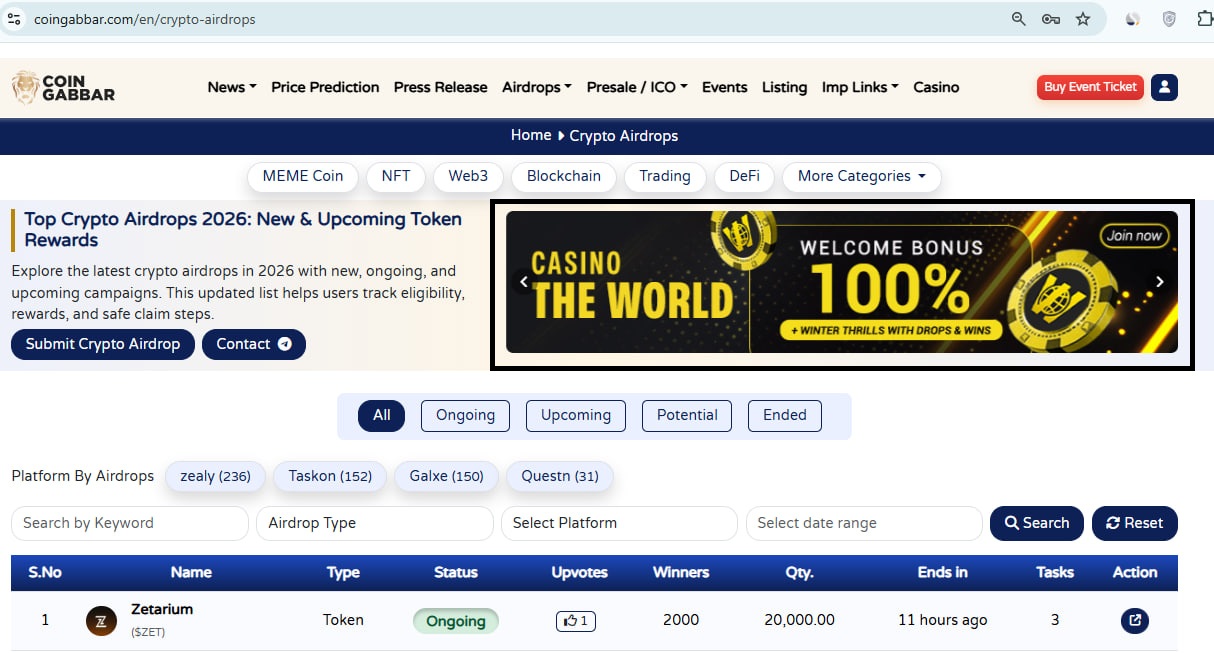 Airdrop Half Box Banner