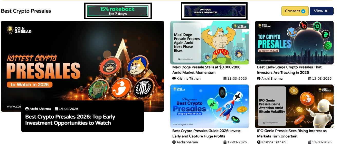 Best Crypto Presales Button