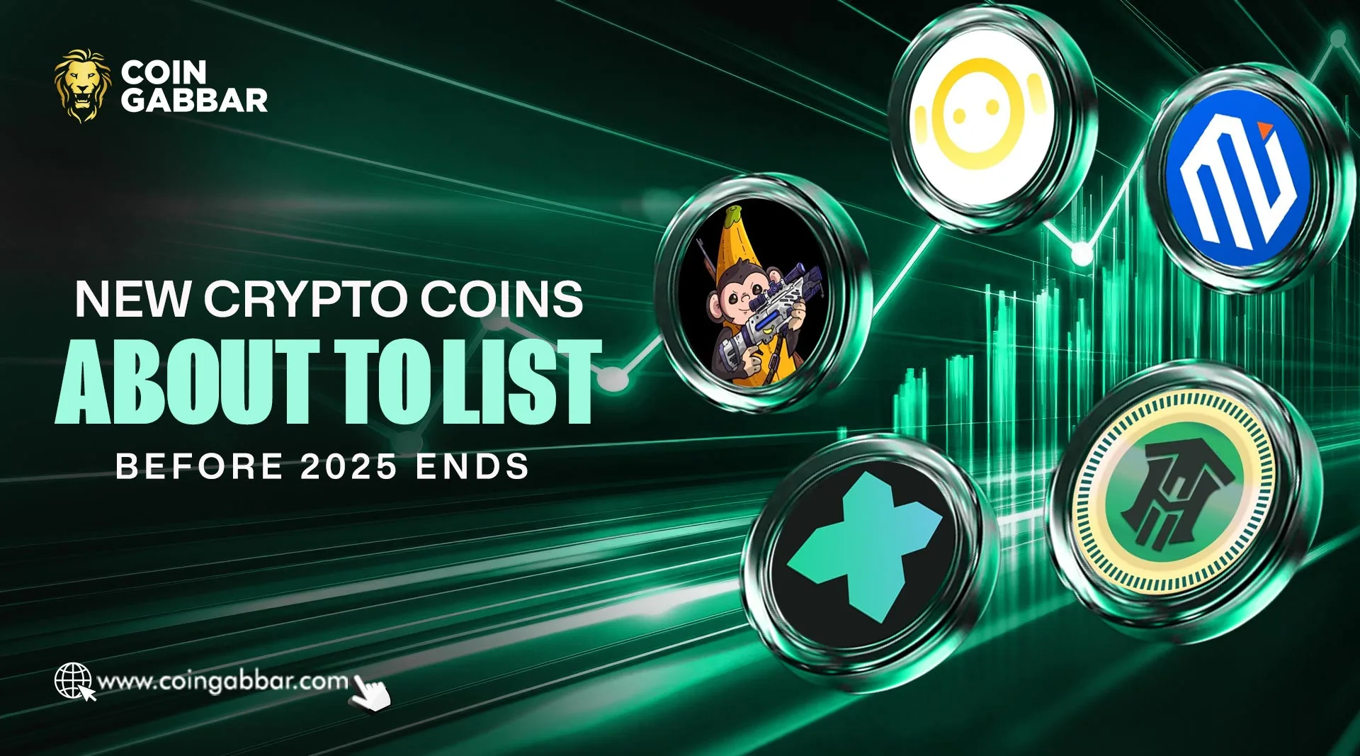 5 New Crypto Coin listing Before 2025 Ends