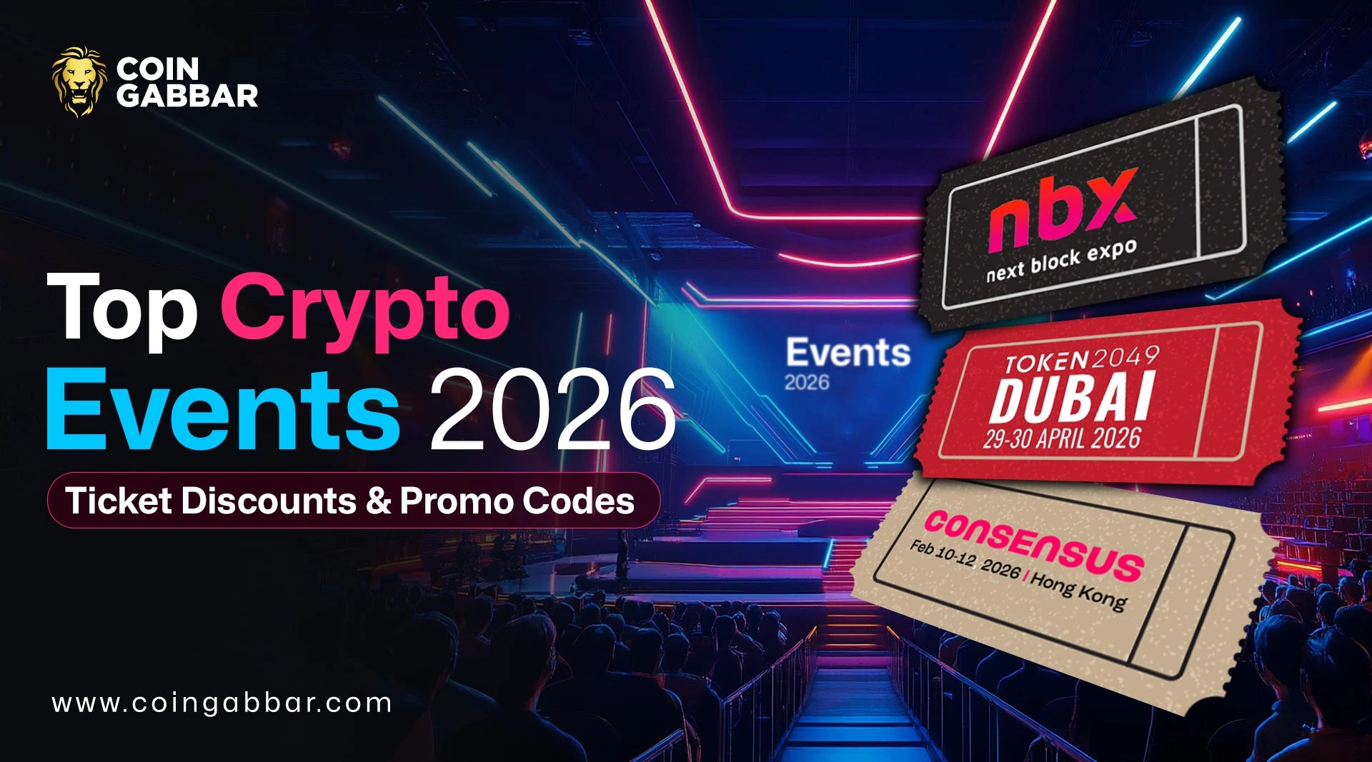 Top 3 Crypto Events in 2026 With Ticket Discount Offers