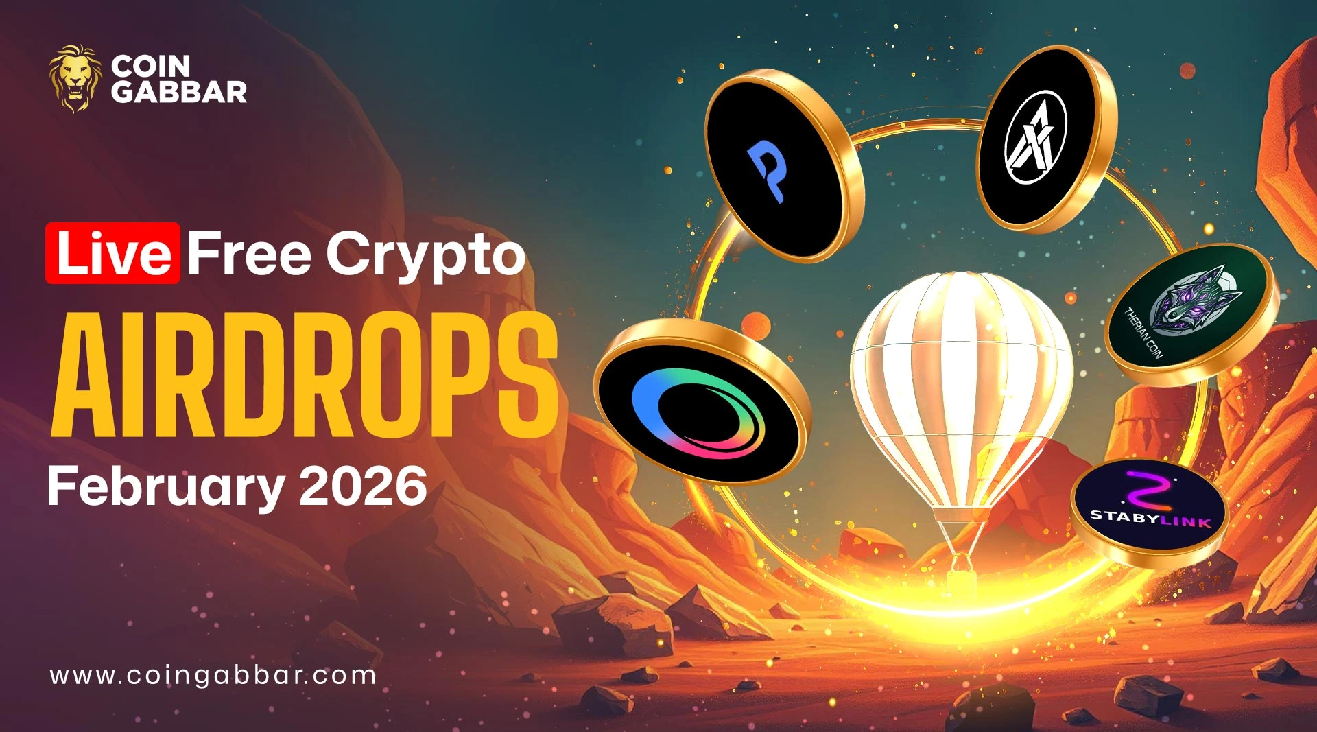 Live Free Crypto Airdrops February 2026