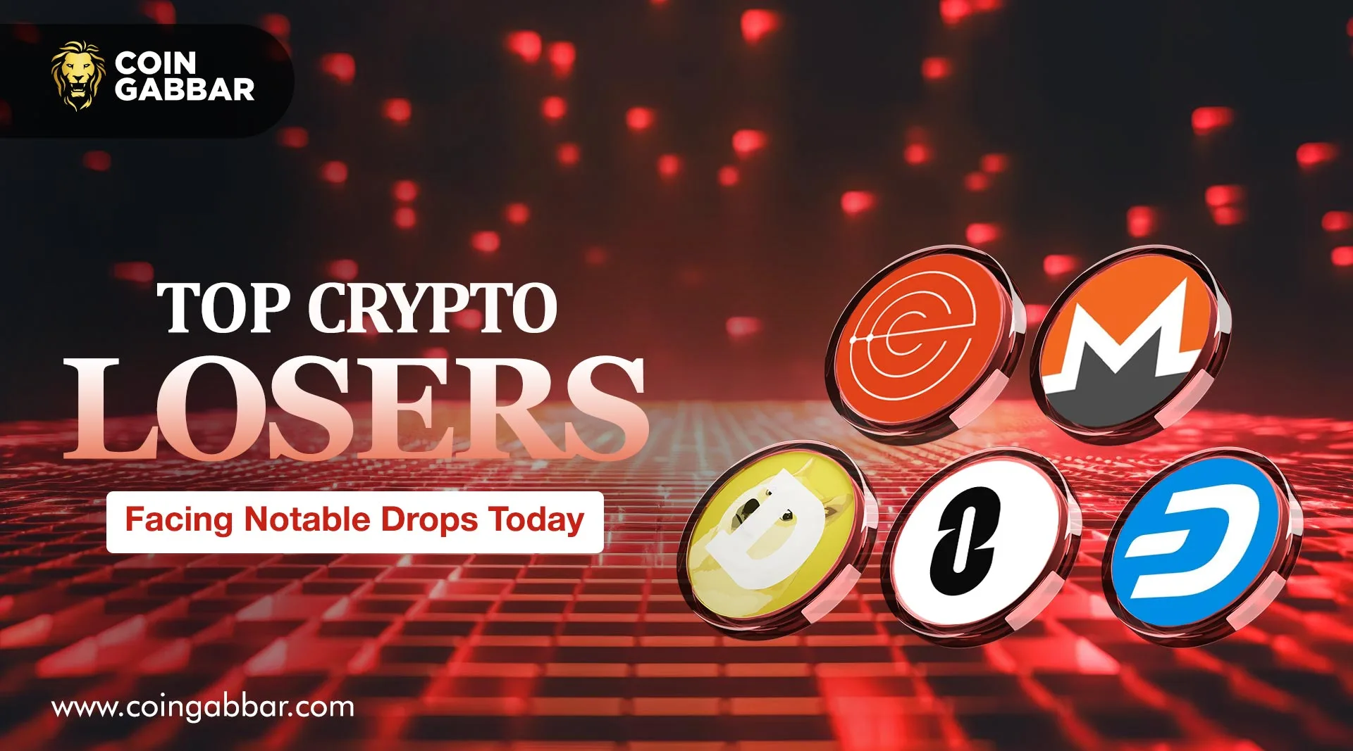 Top Crypto Losers Facing Notable Drops Today