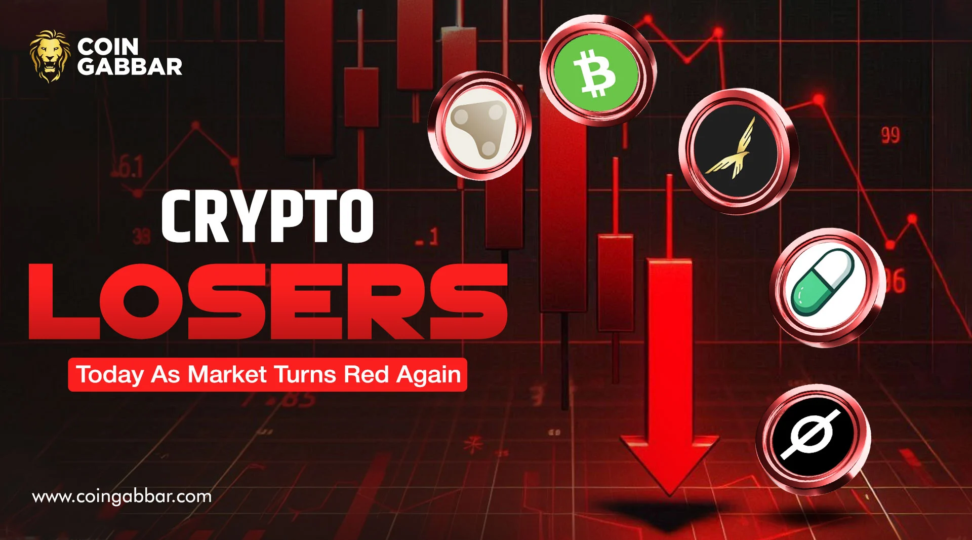 Crypto Losers Today As Market Turns Red Again