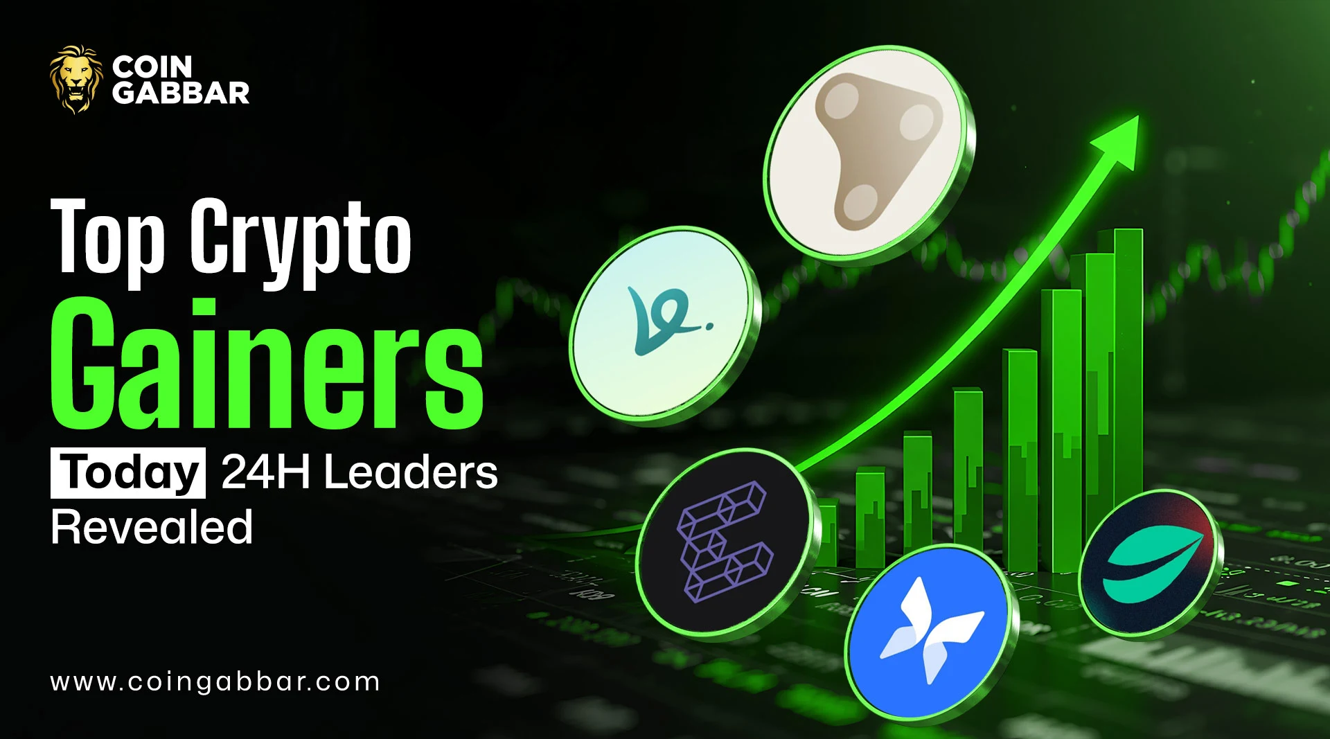 Top Crypto Gainers Today: 24H Leaders Revealed
