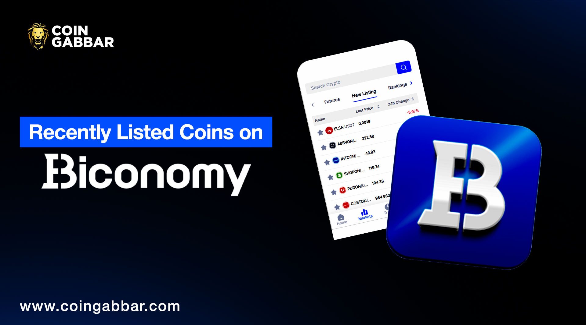 Recently Listed Coins on Biconomy