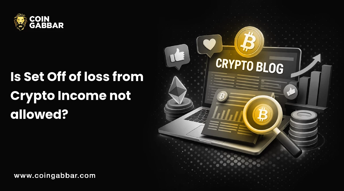 Is Set Off of loss from Crypto Income not allowed?