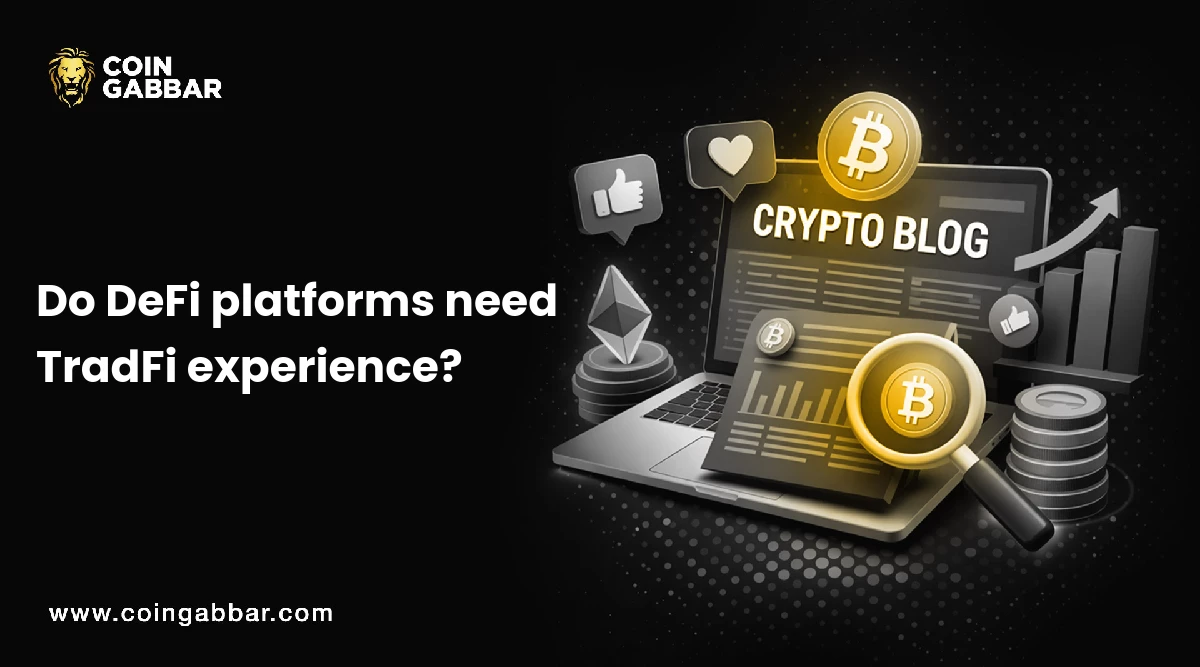 Do DeFi platforms need TradFi experience?