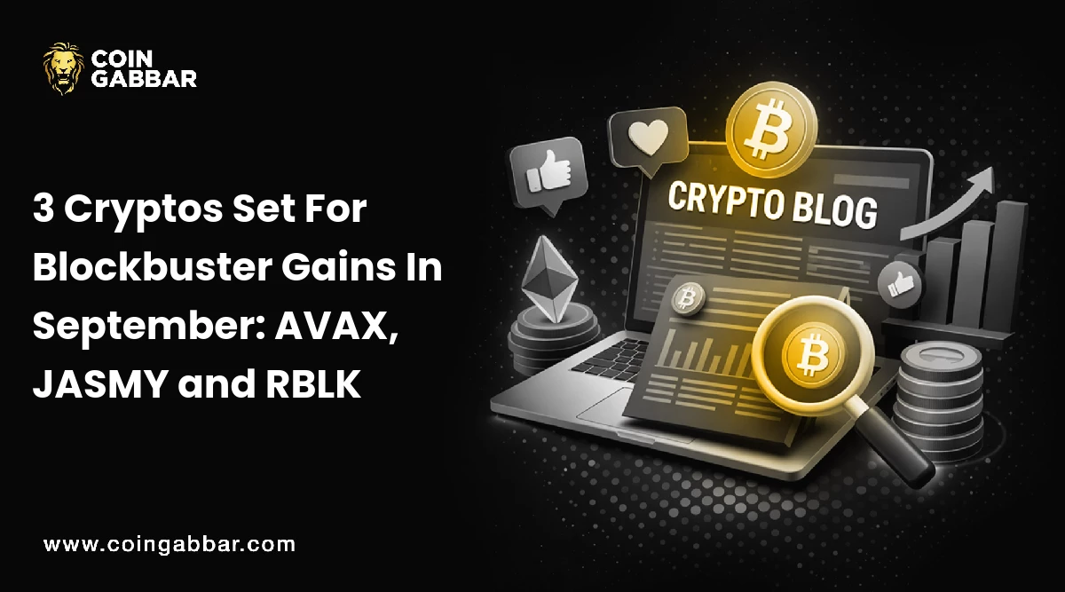 3 Cryptos Set For Blockbuster Gains In September: AVAX, JASMY and RBLK