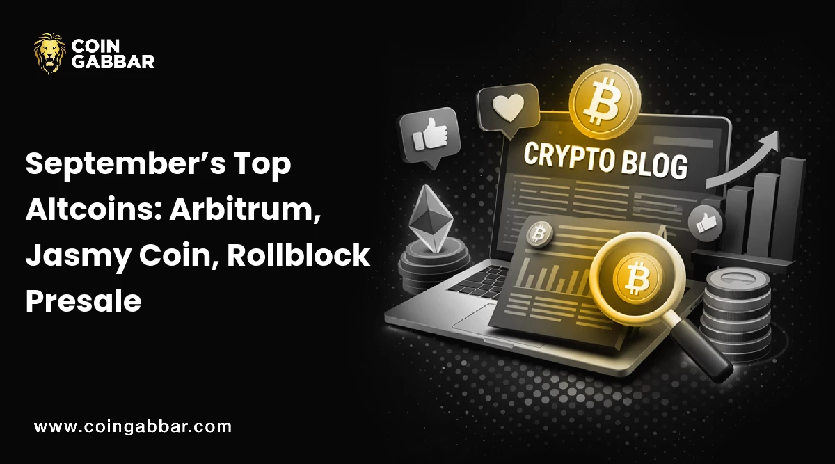 September’s Top Altcoins: Arbitrum, Jasmy Coin, Rollblock Presale