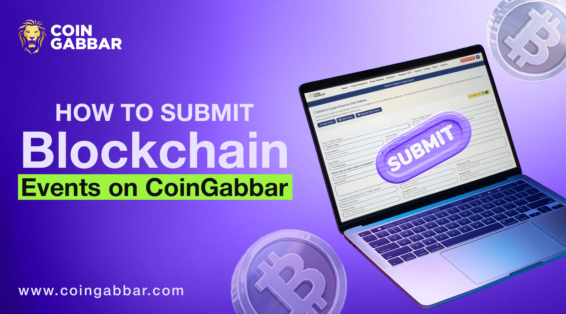How to Submit Blockchain Events