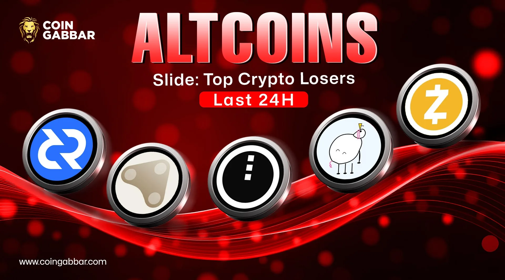 Altcoins Slide: Top Crypto Losers Last 24H