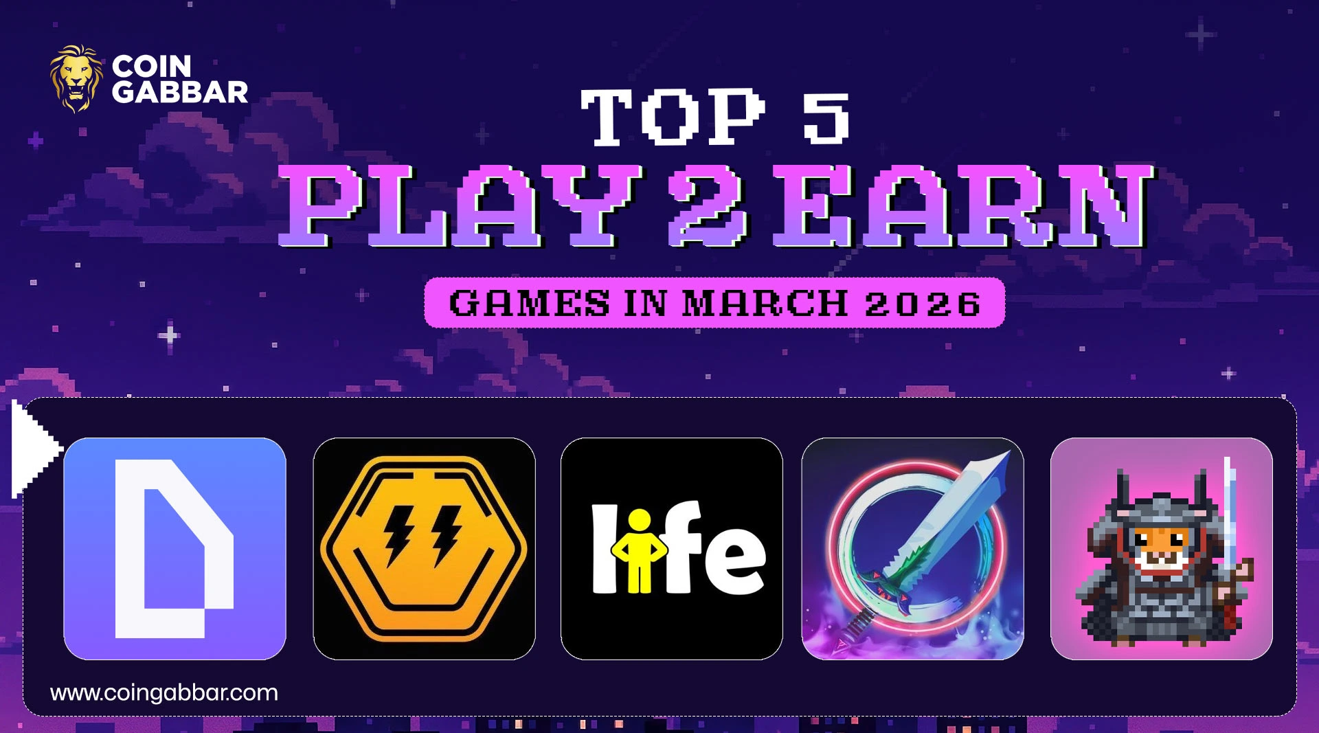 Top 5 Play-To-Earn Games in March 2026